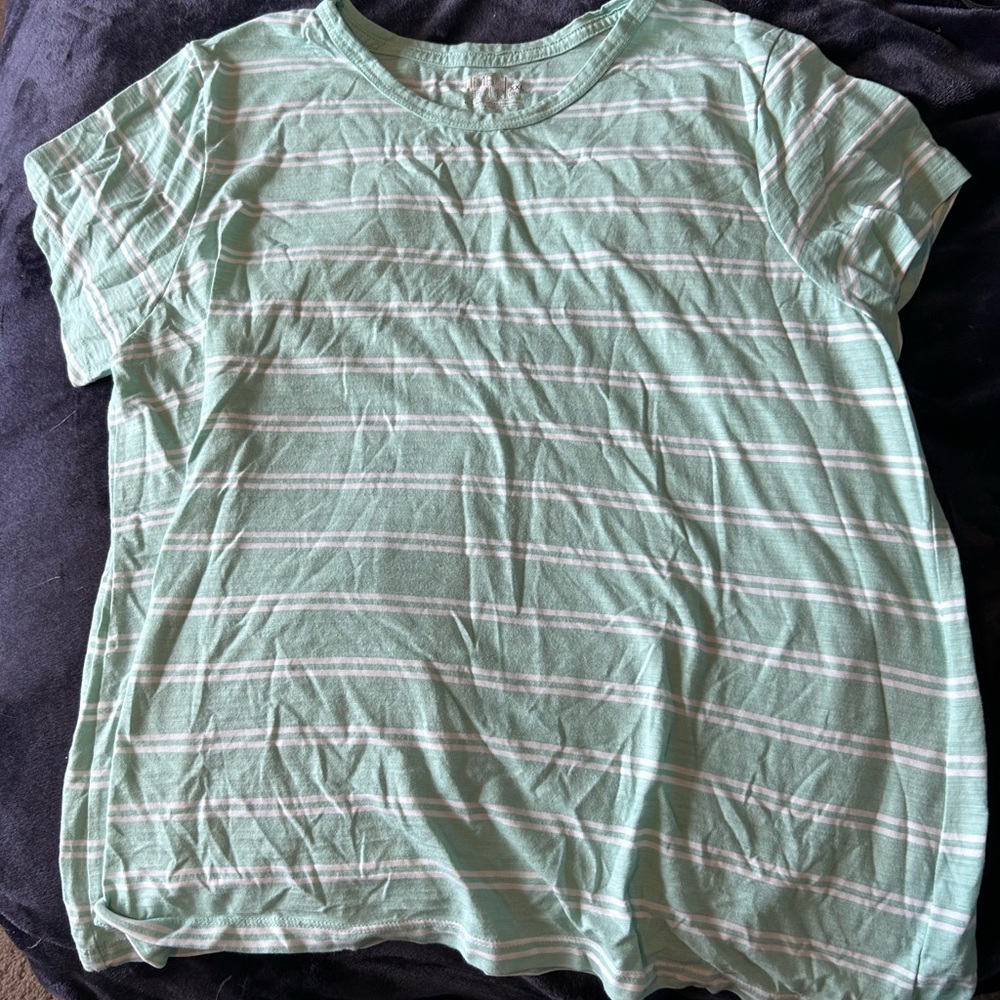 Time & Tru Stripped Tee